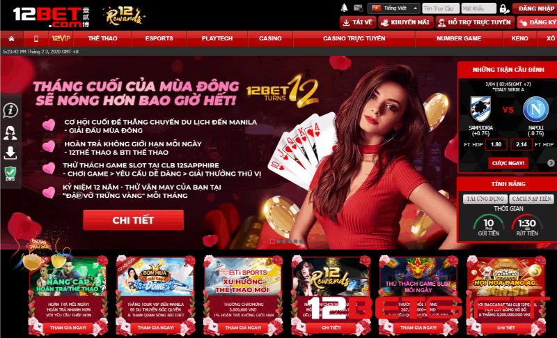 Chơi gì khi đến với nhà cái 12Bet?