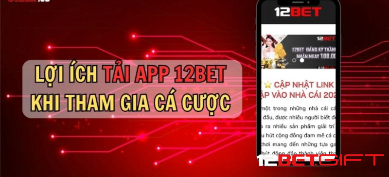 Tại sao người chơi nên cài đặt app 12bet
