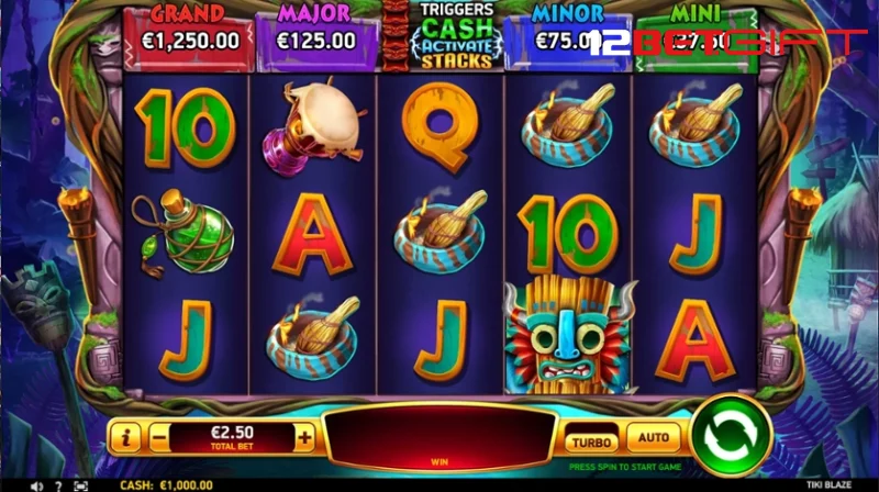 Luật quay hũ Tiki Blaze 12Bet