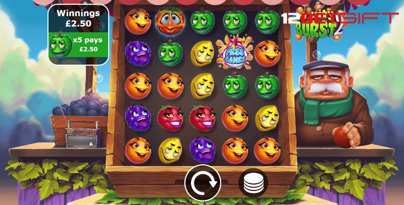 Biểu tượng chính trong Fruity burst 2