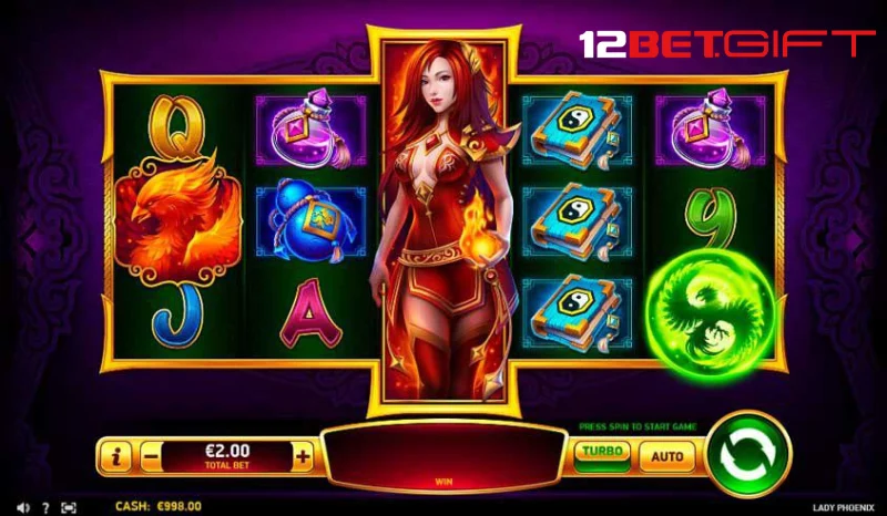 Tiến hành quay hũ Lady phoenix 12Bet